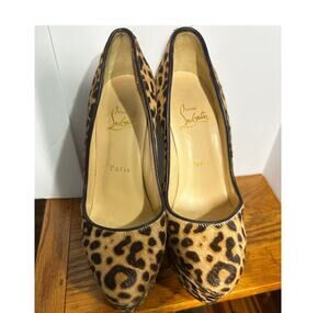 Christian Louboutin Alta Vicky 160 Pony Jaguar pumps